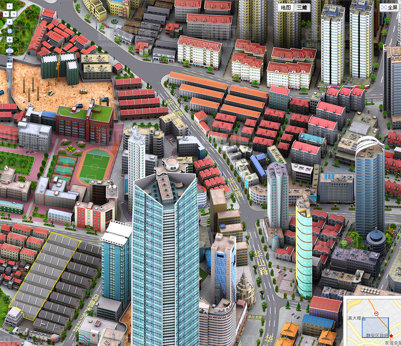 Illustration for article titled China Just Won SimCity With Censorship-Bypassing 3D Baidu Maps